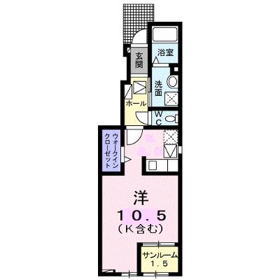エスペランサ　Ⅰ 101【管理NO：1-026208301-01010】 ★家具家電は申し込み後に搬入します★の外観画像