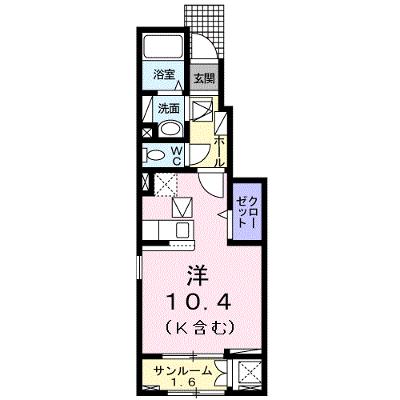 コモド　ガーデン 106【管理NO：1-025069901-01060】 ★家具家電は申し込み後に搬入します★の外観画像