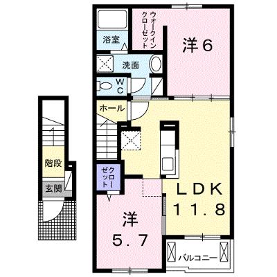 ウエストヒル 203【管理NO：1-024146601-02030】 ★家具家電は申し込み後に搬入します★の外観画像