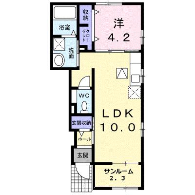 サン・ガーデンＤ 105【管理NO：1-020195601-01050】 ★家具家電は申し込み後に搬入しますの外観画像