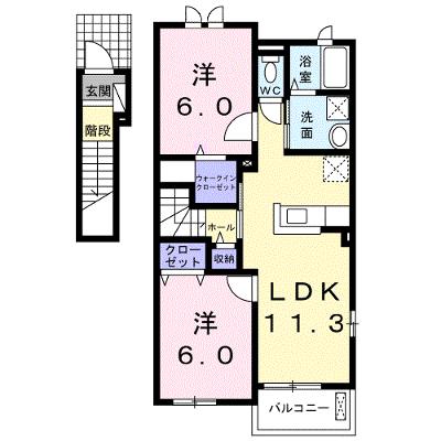 アウローラＫ　Ⅱ 201【管理NO：1-019205701-02010】 ★家具家電は申し込み後に搬入します 2026年07月中旬入居可能の外観画像