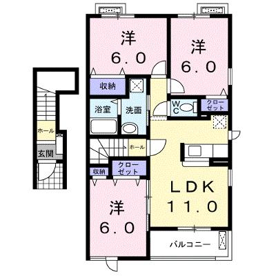 ヴィラ　カリーノ 202【管理NO：1-014814301-02020】 ★家具家電は申し込み後に搬入します★ ★2026年11月下旬入居可能★の外観画像