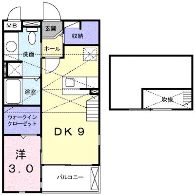 ジョイ・ブリーズ 201【管理NO：1-014625801-02010】 ★家具家電は申し込み後に搬入します★の外観画像