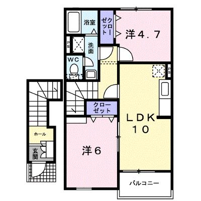 ティーズ・ウィンヒルⅣ 202【管理NO：1-014134402-02020】 ★家具家電は申し込み後に搬入します★の外観画像