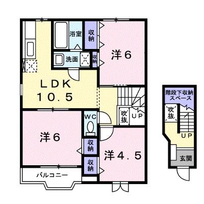 プリムヴェール　Ｂ 201【管理NO：1-011266502-02010】 ★家具家電は申し込み後に搬入します★の外観画像