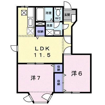 グリーンティエラＡ 102【管理NO：1-007899101-01020】 ★家具家電は申し込み後に搬入します★の外観画像