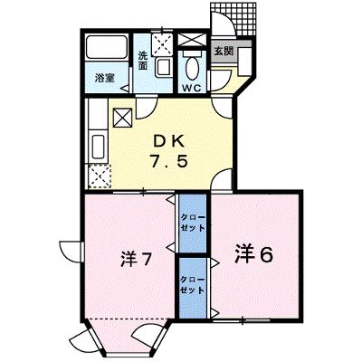 フレグランス望Ｂ 102【管理NO：1-007352202-01020】 ★家具家電は申し込み後に搬入しますの外観画像
