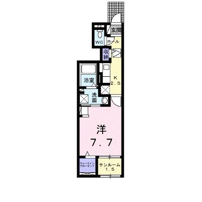 アパイサント 104【管理NO：1-027149201-01040】 ★家具家電は申し込み後に搬入します 2026年07月中旬入居可能の外観画像
