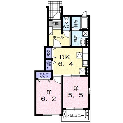 シュトラール　Ⅰ 101【管理NO：1-014303601-01010】 ★家具家電は申し込み後に搬入しますの外観画像