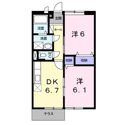 ファミール岡本Ⅱ 103【管理NO：1-007007701-01030】 ★家具家電は申し込み後に搬入しますの外観画像