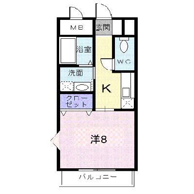 サムデイ小郡 306【管理NO：1-011853201-03060】 ★家具家電は申し込み後に搬入します★の外観画像