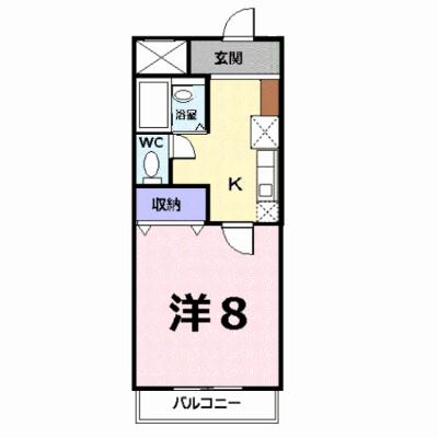 シャン・ド・フレーズ 202【管理NO：1-007978501-02020】 ★家具家電は申し込み後に搬入しますの外観画像