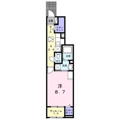 ソラーナⅡ 105【管理NO：1-027488202-01050】 ★家具家電は申し込み後に搬入しますの外観画像