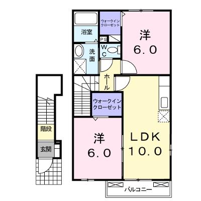 フィオーレ 202【管理NO：1-014665901-02020】 ★家具家電は申し込み後に搬入します★の外観画像