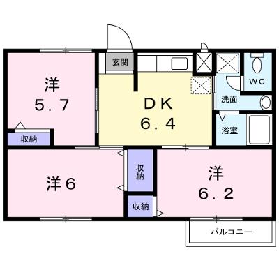 サンパティーク　Ａ 202【管理NO：1-007025002-02020】 ★家具家電は申し込み後に搬入します★の外観画像