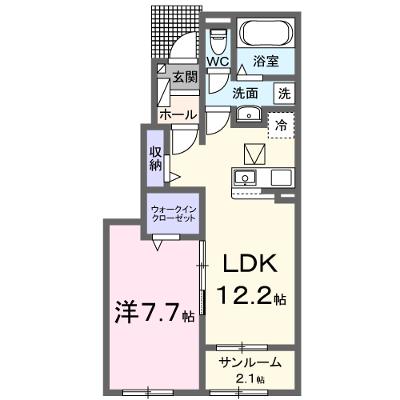 ヴェルデ・ヴェントⅠ 102【管理NO：1-028033101-01020】 ★家具家電は申し込み後に搬入しますの外観画像