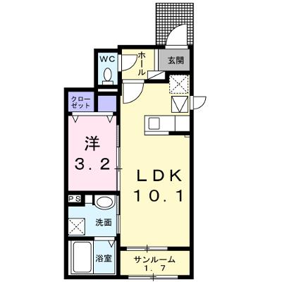 マグノリア 101【管理NO：1-027422001-01010】 ★家具家電は申し込み後に搬入します★の外観画像