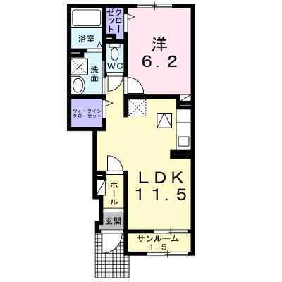 アルモニーＫ 102【管理NO：1-027249801-01020】 ★家具家電は申し込み後に搬入します★の外観画像