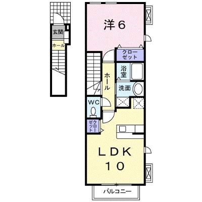 アゲイン 201【管理NO：1-017605901-02010】 ★家具家電は申し込み後に搬入しますの外観画像