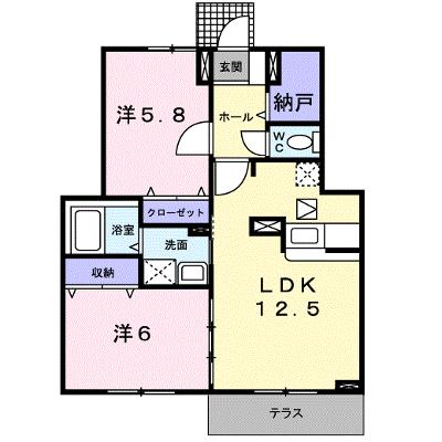 グランド－ル　Ｂ 102【管理NO：1-014859702-01020】 ★家具家電は申し込み後に搬入しますの外観画像
