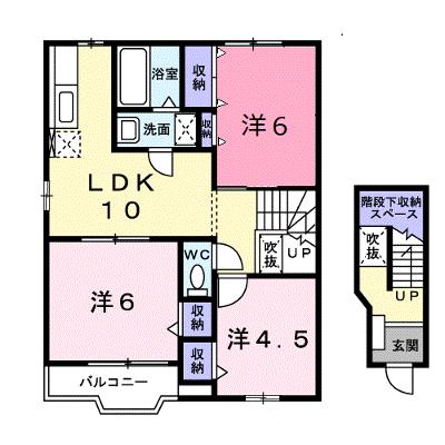 ロジュマンⅡ番館 201【管理NO：1-009662802-02010】 ★家具家電は申し込み後に搬入しますの外観画像