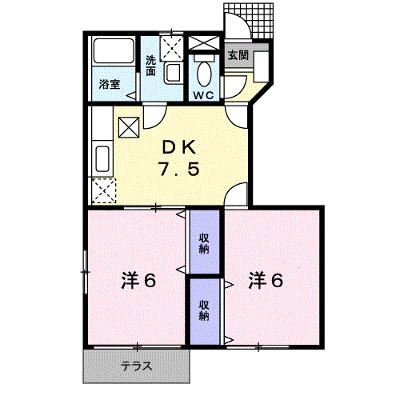 センプレ　ヴェルデⅠ 102【管理NO：1-007806101-01020】 ★家具家電は申し込み後に搬入します★の外観画像