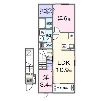 ビラ・アンダンテ 204【管理NO：1-028634001-02040】 ★家具家電は申し込み後に搬入します★ ★2026年09月下旬入居可能★の外観画像