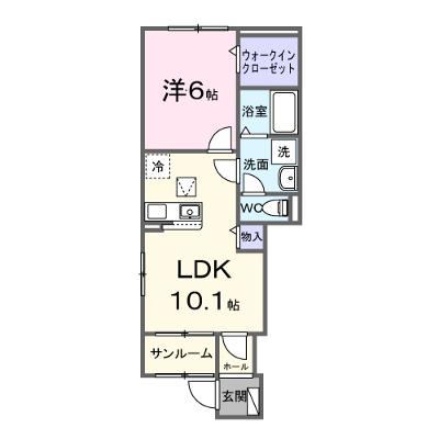 ビラ・アンダンテ 102【管理NO：1-028634001-01020】 ★家具家電は申し込み後に搬入します★ ★2026年09月下旬入居可能★の外観画像