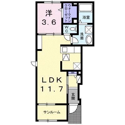 アマービレ 101【管理NO：1-024870301-01010】 ★家具家電は申し込み後に搬入しますの外観画像