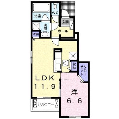 クレアンジュ　ニーナⅡ 103【管理NO：1-022746401-01030】 ★家具家電は申し込み後に搬入します★の外観画像
