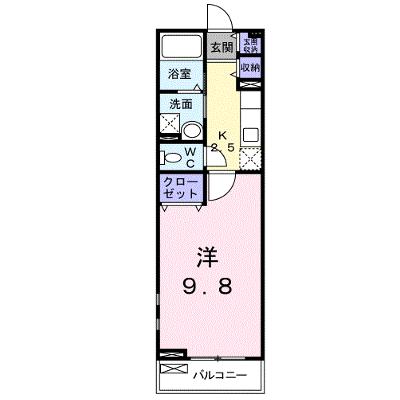 ブライト・ノヴァＡ 203【管理NO：1-017917401-02030】 ★家具家電は申し込み後に搬入します★の外観画像