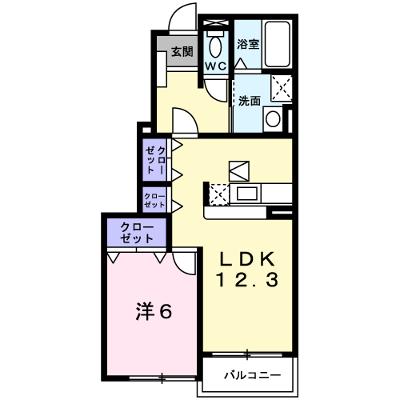 アッソレート・ポストⅠ 102【管理NO：1-013046001-01020】 ★家具家電は申し込み後に搬入しますの外観画像