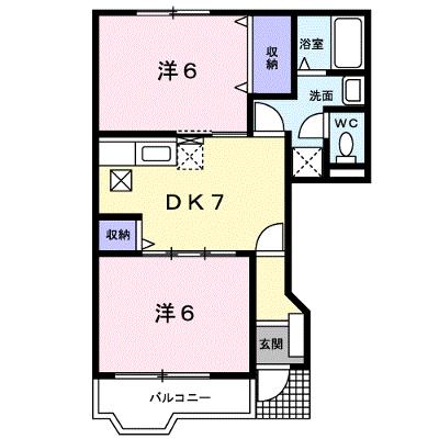 フォンターナ　フェリチータＡ 102【管理NO：1-012540901-01020】 ★家具家電は申し込み後に搬入します★の外観画像