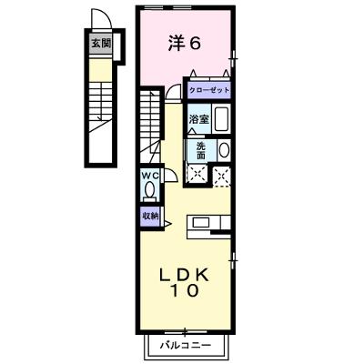 クレールヒルズ　Ｂ 201【管理NO：1-011959402-02010】 ★家具家電は申し込み後に搬入しますの外観画像