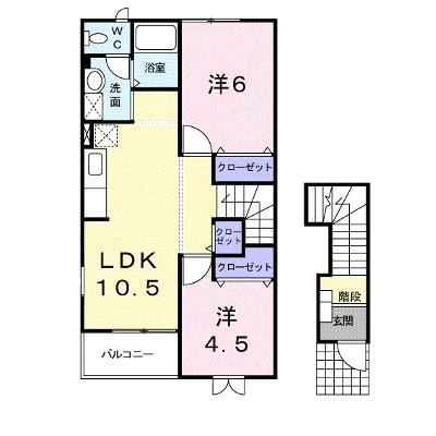 グリーン　ゲイブルズ　Ⅲ番館 201【管理NO：1-011691403-02010】 ★家具家電は申し込み後に搬入しますの外観画像