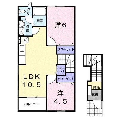 メゾン・アムール　Ｂ 202【管理NO：1-011453902-02020】 ★家具家電は申し込み後に搬入します★の外観画像