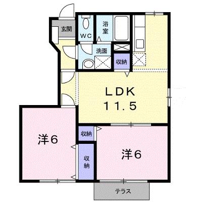 メゾン・ド・ケイ　Ａ 101【管理NO：1-010758801-01010】 ★家具家電は申し込み後に搬入します★の外観画像