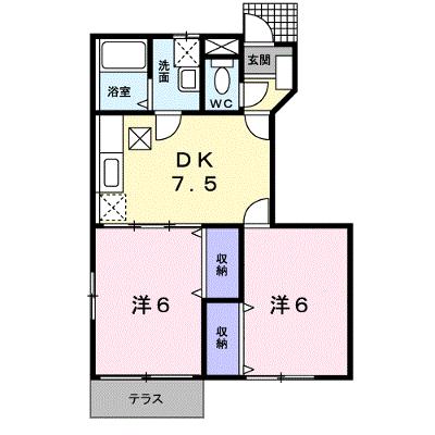 ジョリフルール 105【管理NO：1-010400501-01040】 ★家具家電は申し込み後に搬入します★の外観画像