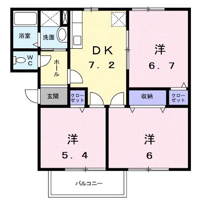 ハイツＦＬＯＷＥＲ 102【管理NO：1-007458401-01020】 ★家具家電は申し込み後に搬入しますの外観画像
