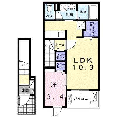 シャロームⅡ 203【管理NO：1-027253702-02030】 ★家具家電は申し込み後に搬入します★の外観画像