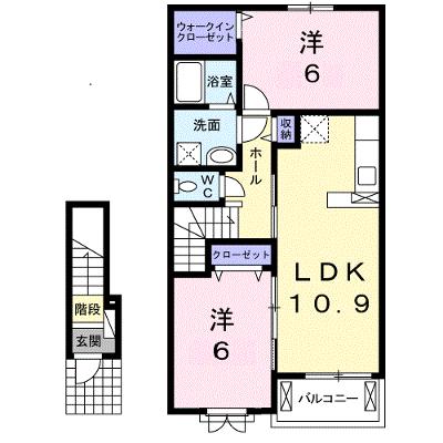 ティ　アーモ　ドゥーエ 203【管理NO：1-023692401-02030】 ★家具家電は申し込み後に搬入します★の外観画像