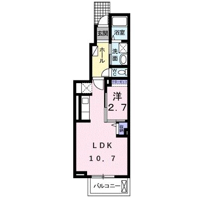 ブルーパイン　Ⅱ－Ａ 102【管理NO：1-019807501-01020】 ★家具家電は申し込み後に搬入します★の外観画像