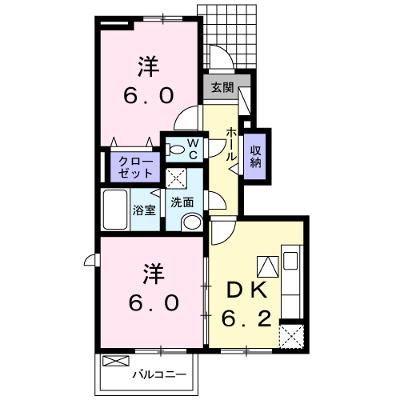 アルカンシエル・Ⅱ 102【管理NO：1-018982702-01020】 ★家具家電は申し込み後に搬入します★の外観画像