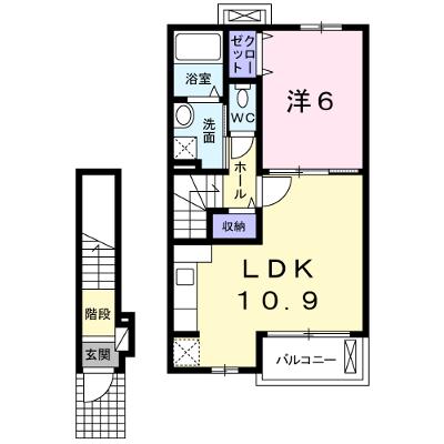 ルネサンス 202【管理NO：1-017986101-02020】 ★家具家電は申し込み後に搬入します★の外観画像