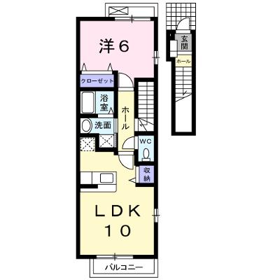 シャトレ　桜３ 201【管理NO：1-015538901-02010】 ★家具家電は申し込み後に搬入します★の外観画像