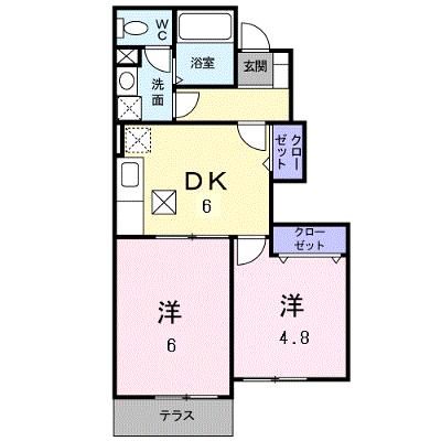 メゾン・ルミエールＦ 103【管理NO：1-014114002-01030】 ★家具家電は申し込み後に搬入します★の外観画像