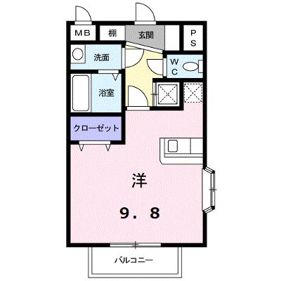 ベル・アンジュ 201【管理NO：1-012876401-02010】 ★家具家電は申し込み後に搬入しますの外観画像