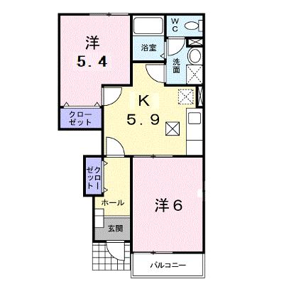 ビッグ　フォレスト　Ａ 102【管理NO：1-012101601-01020】 ★家具家電は申し込み後に搬入します★の外観画像
