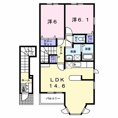 サンレミ葛原Ｅ 203【管理NO：1-014504605-02030】 ★家具家電は申し込み後に搬入します★の外観画像