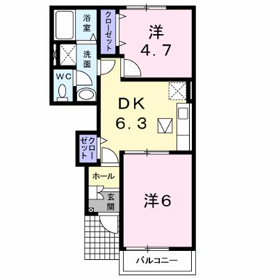 エスポワールⅡ 102【管理NO：1-014155202-01020】 ★家具家電は申し込み後に搬入します★の外観画像